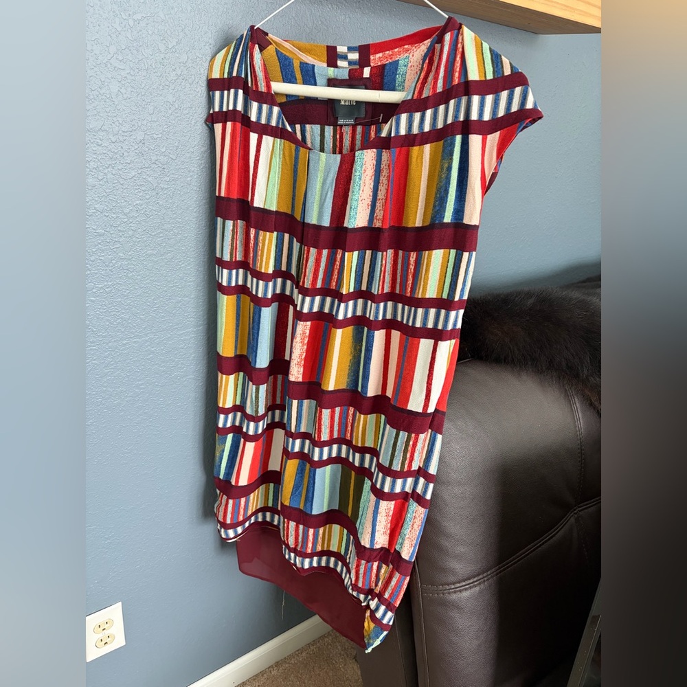 Anthropologie Maeve Multicolor Striped Dress US 6